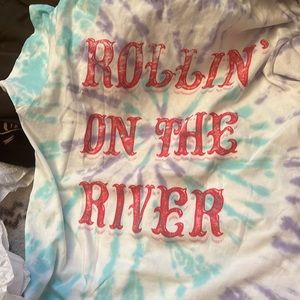 Creedence Clearwater Revival “Rollin’ on the river” T-shirt the dye